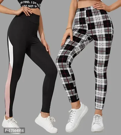 Stylish Black Poly Lycra Jeggings For Women