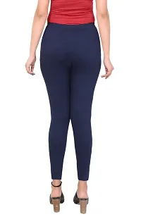 ERRISH ENTERPRISES Women's Regular Fit Cotton Leggings (A_PC_2_DR-N / S_Dark Pink, Navy Blue_S)-thumb3