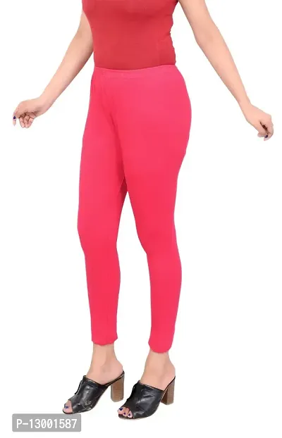 ERRISH ENTERPRISES Women's Regular Fit Cotton Leggings (A_PC_2_C-DR / XL_Coffee, Dark Pink_XL)-thumb3