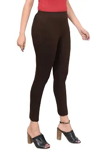 ERRISH ENTERPRISES Women's Regular Fit Cotton Leggings (A_PC_2_LR-C / M_Pink, Coffee_M)-thumb2