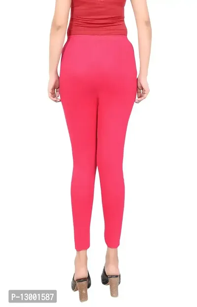 ERRISH ENTERPRISES Women's Regular Fit Cotton Leggings (A_PC_2_C-DR / XL_Coffee, Dark Pink_XL)-thumb4