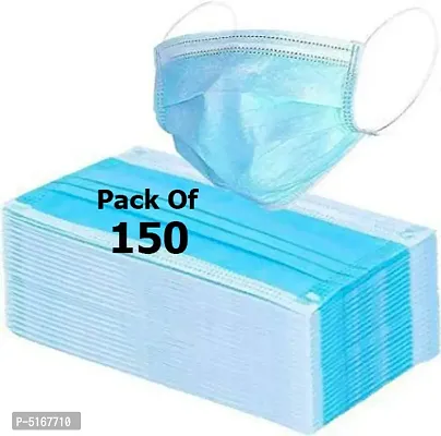 3 Ply Disposable Surgical Safety Mask (150 Pcs)-thumb0