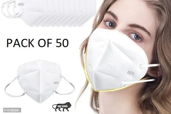 N95 Mask Washable and Reusable N95 Masks White (50pcs)