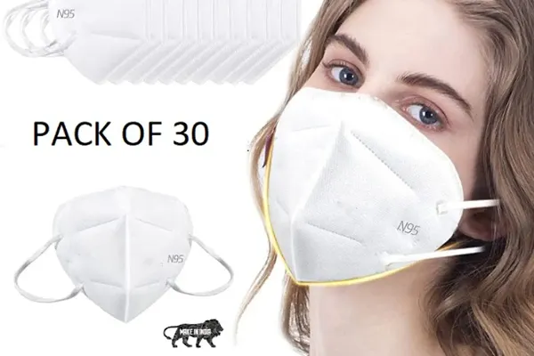 N95 Mask Washable and Reusable N95 Masks White (30pcs)