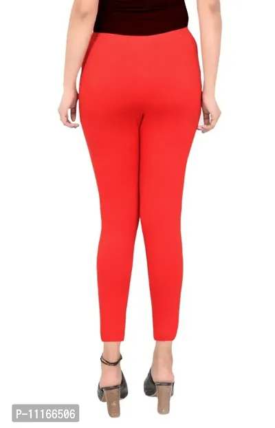 Classic Cotton Blend  Solid Leggings for Women-thumb2