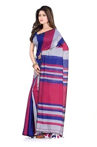 DREAM COTTON PARLU CHECK SAREE (Grey-Pink-Blue) Set-2-thumb2