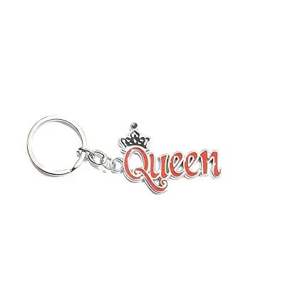 5G Retail Limited Edition Metal King & Queen Stylish Keychain, for Gifting for Women's Men's