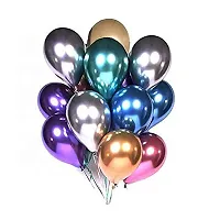 5G Retail Metallic Chrome Balloon 10 Inch With Shiny Mirror Surface For Theme Party, Birthday Party Decorations, Wife/Husband/Kids Birthday, Baby Shower, Wedding (50)-thumb4