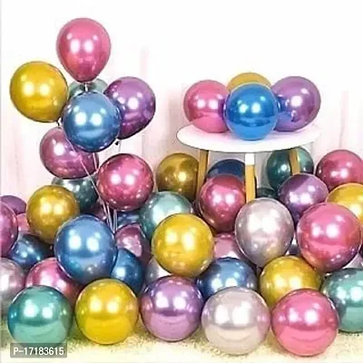 5G Retail Multicolor Chrome Metallic Balloons 10 inches round |Chrome Balloons | Chrome Metallic Balloons| Multicolor Metallic Balloons