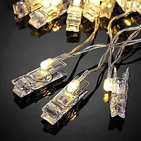 5G Retail 10 Photo Clip String Lights, Decoration for Birthday, Wedding, Party, Home, Patio Lawn, Warm White -(10 LED's)-thumb4