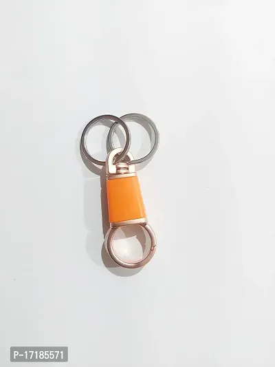 5G Kyes Premium Metal Hook Keychains keyrings for Boys/Kits cycle/Car/Bick/Home Gifting (Metal Hook Orange)-thumb3