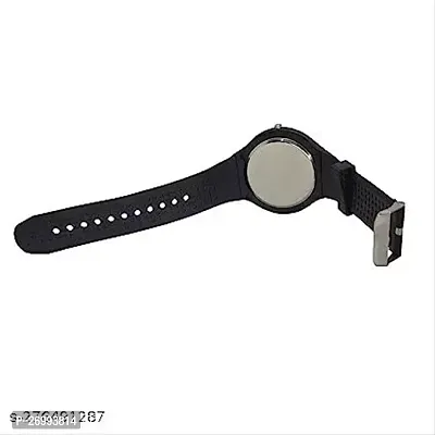 Stylish Wrist Watch, round Digital LED Fashion Only Watch for Men-thumb2