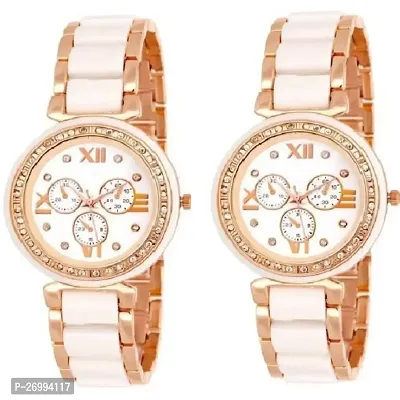 Attactive White combo of 2 Women Watch