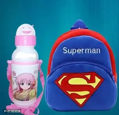 Trendy School Bags With Water Bottle For Kids-thumb0