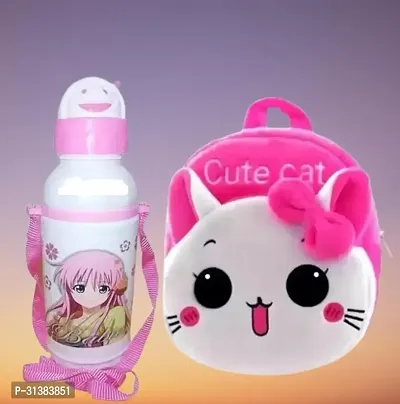 Trendy School Bags With Water Bottle For Kids-thumb0