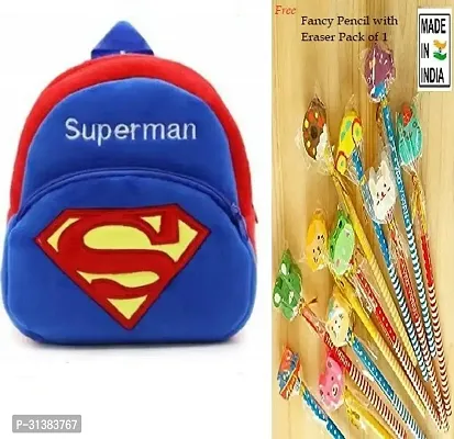 Trendy School Bags With Pencils And Erasers For Kids