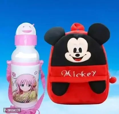 Stylish School Bag With Water Bottle  For Kids