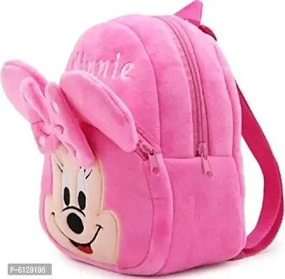 Soft Backpack For Small Kids (Age 2 to 6 Years) (Nursery/Play School) Plush Bag  (Pink, 10 L)-thumb0