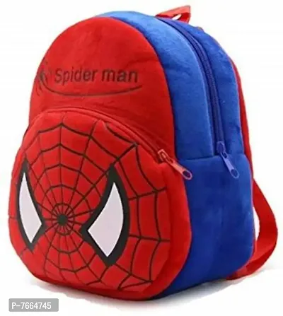 Spiderman Bags For Kids, Red Spiderman Bags For Girls/Boys 2 to 5 Years Kids School Bag (pack of 1)-thumb0
