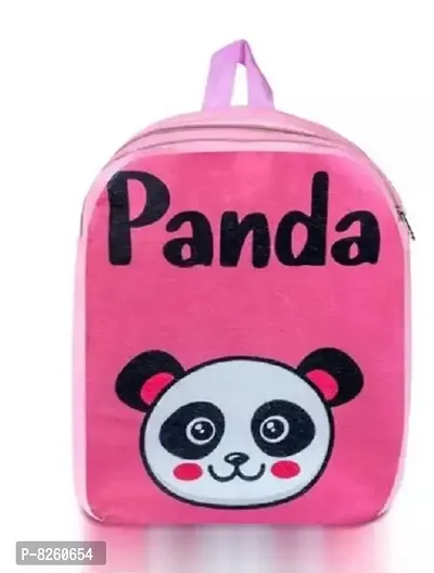 Pink Panda Kids School Bag Soft Plush Cartoon Baby Boys  Girls Plush Bag , 10 L Backpack Plush Bag