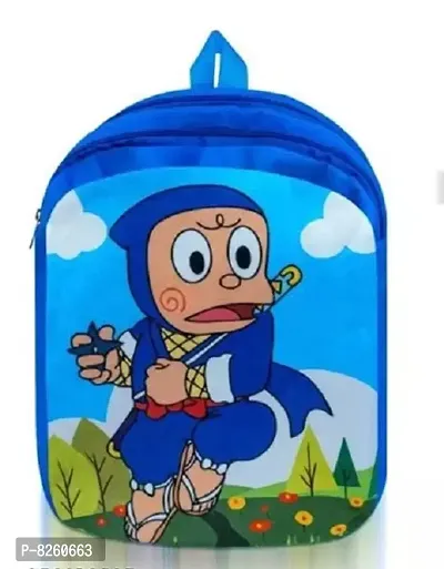 Soft premium Quality Ninja Hattori Kids School Bag Soft Plush Cartoon Baby Boys  Girls Plush Bag , 10 L Backpack Plush Bag-thumb0