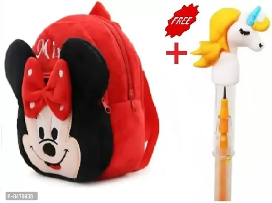 Cute Cartoon Pre-Nursery Kids School Bag Pack Of 1 With Unicorn Stacking Pencil Pack of 1