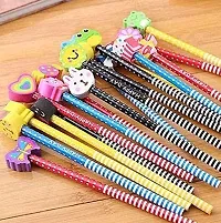 Cute Cartoon Pre-Nursery Kids School Bag Pack Of 1 With Fancy Rubber Eraser Pencil-thumb3