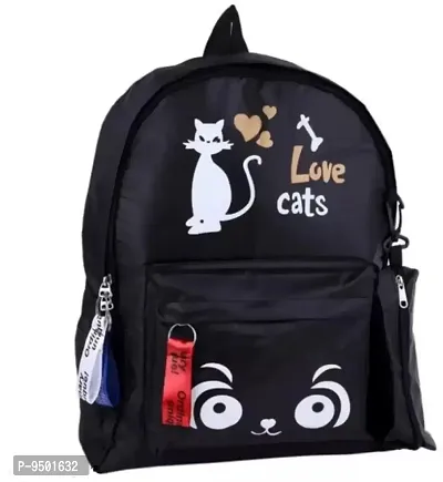 Cute Stylish Backpack cum Handbag For Girl  women For School, Collage(BLACK)-thumb0