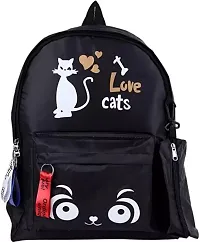 Cute Stylish Backpack cum Handbag For Girl  women For School, Collage(BLACK)-thumb1
