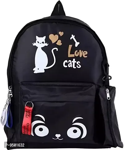 Cute Stylish Backpack cum Handbag For Girl  women For School, Collage(BLACK)-thumb2