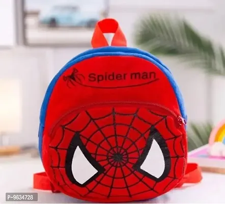 Cute Cartoon Spider-Man Pre-Nursery Kids School Bag Pack Of 1-thumb0