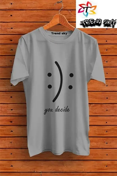 Short Sleeves Printed T-shirts Grey