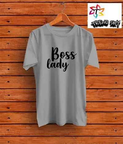 CSK Store Boss Lady Design Round Neck T-Shirt for Men