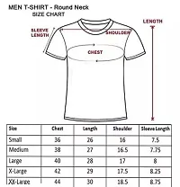 Men Printed Round Neck White T-Shirt-thumb2