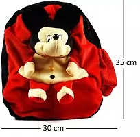 Bunny And Mickey Bag Soft Material School Bag For Kids Plush Backpack Cartoon Toy | Children's Gifts Boy/Girl/Baby/ Decor School Bag For Kids(Age 2 to 6 Year) and Suitable For Nursery,UKG,NKG Student-thumb3