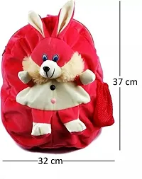 Bunny And Mickey Bag Soft Material School Bag For Kids Plush Backpack Cartoon Toy | Children's Gifts Boy/Girl/Baby/ Decor School Bag For Kids(Age 2 to 6 Year) and Suitable For Nursery,UKG,NKG Student-thumb2