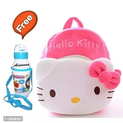 Hello Kitty Bag With Free Water Bottle Bagpacks Kids Bag Nursery Picnic Carry Plush Bags School Bags for Kid Girl and Boy