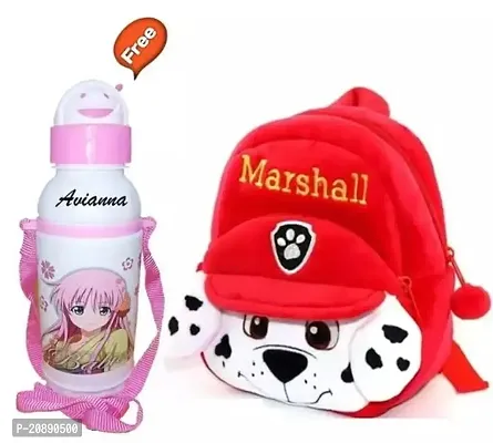 Marshall Bag With Free Water Bottle Bagpacks Kids Bag Nursery Picnic Carry Plush Bags School Bags for Kid Girl and Boy-thumb0