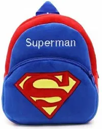 Superman Bag With Free Water Bottle Bagpacks Kids Bag Nursery Picnic Carry Plush Bags School Bags for Kid Girl and Boy-thumb3