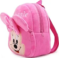 Pink Minnie Bag With Free Water Bottle Bagpacks Kids Bag Nursery Picnic Carry Plush Bags School Bags for Kid Girl and Boy-thumb1