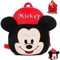 HI GIRL  MICKEY Kids School Bag  Multi purpose Soft Plush Backpack Combo-thumb3