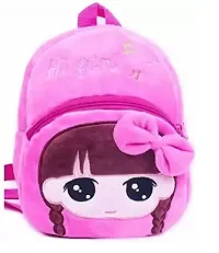 HI GIRL  MICKEY Kids School Bag  Multi purpose Soft Plush Backpack Combo-thumb4