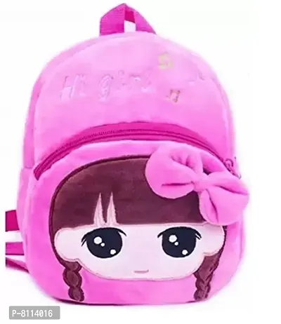 HI GIRL  MICKEY Kids School Bag  Multi purpose Soft Plush Backpack Combo-thumb5
