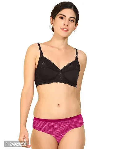 Stylish Cotton Bra And Panty Set For Women Pack Of 2-thumb5