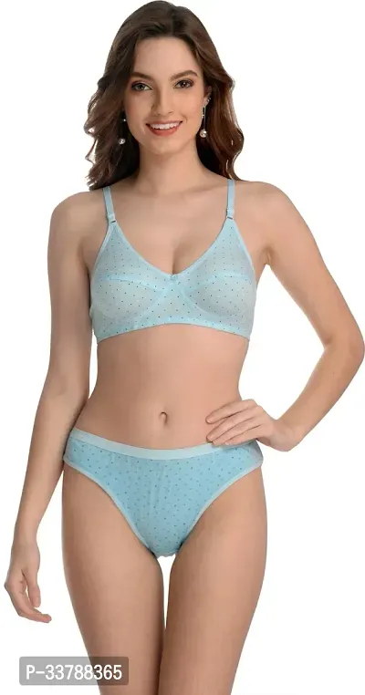 Comfortable Cotton Bra Panty Set For Women-thumb0