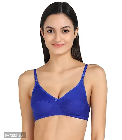 PIBU-Women's Cotton Bra Panty Set for Women Lingerie Set Sexy Honeymoon Undergarments ( Color : Blue,Purple )( Pack of ) Model No : SK01-thumb5