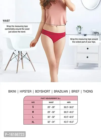 Stylish Multicoloured Cotton Blend Hipster Briefs For Women Pack Of 3-thumb5