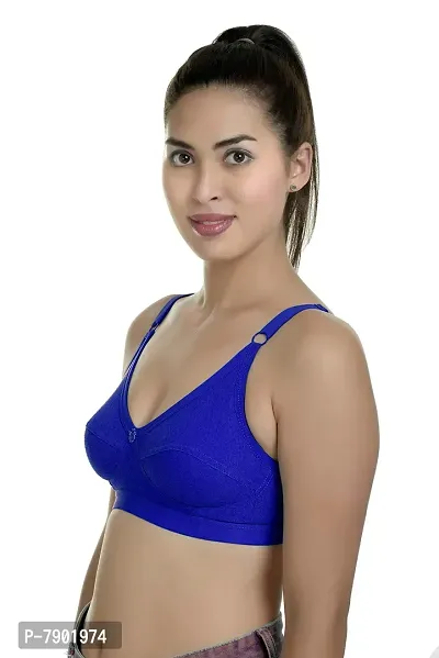 Fashion Comfortz Women's T-Shirt Non Padded Non Wired Bra Color - Pack of 6 Bra-thumb3