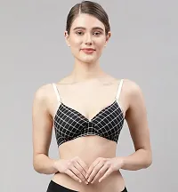 PIBU-Women Black Cotton Bra Panty Set|Lingerie Set|Honeymoon Night Dress Wedding|Valentine Beautiful Gift for Girl|Bra Panty Set for Women with Sexy|Bra Panty Set for Women-thumb4