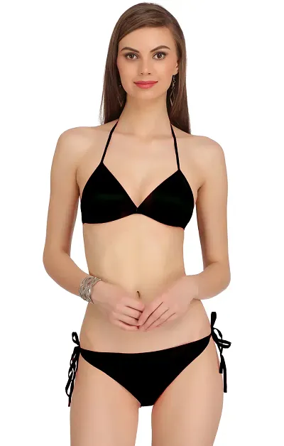 Elegant Solid Bikini Set/Lingerie Set For Women